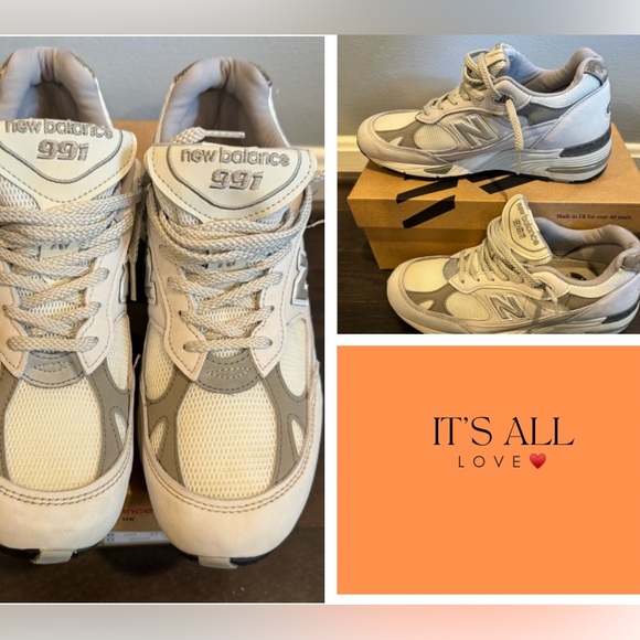 NEW BALANCE 991 GRAY RUNNING SHOES w/ BOX - Picture 2 of 13